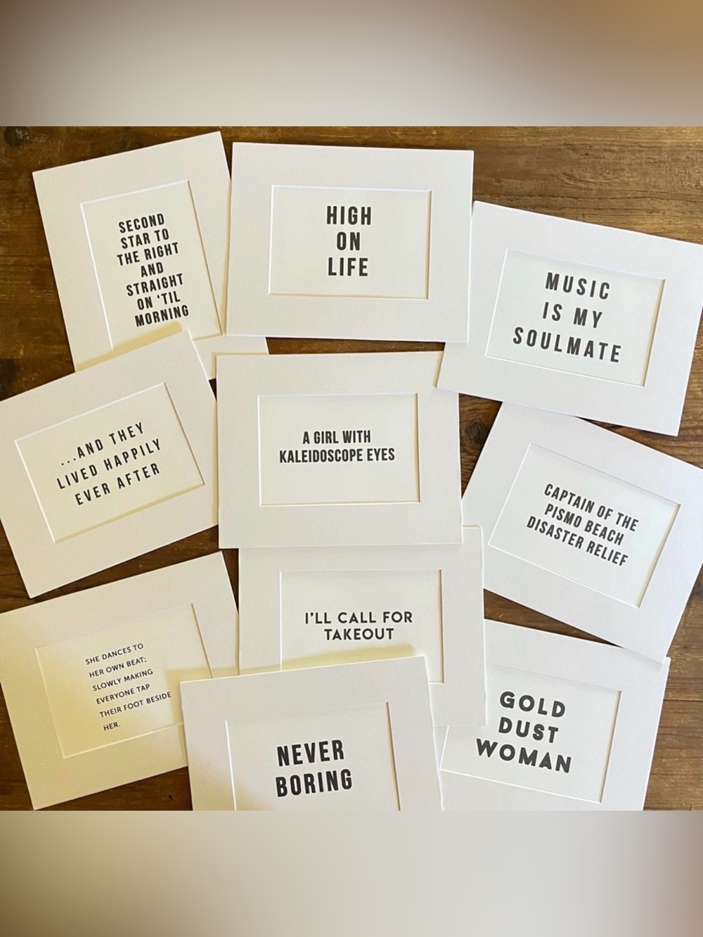 New Honorable Citizens matted black and white  Typographic Quote Prints 8x10”